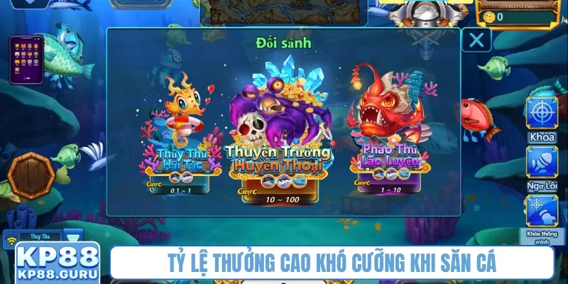 Bắn cá kim cương - Hạ gục sinh vật biển, bá chủ đại dương trên KP88 3 Tỷ lệ thưởng cao khó cưỡng khi săn cá